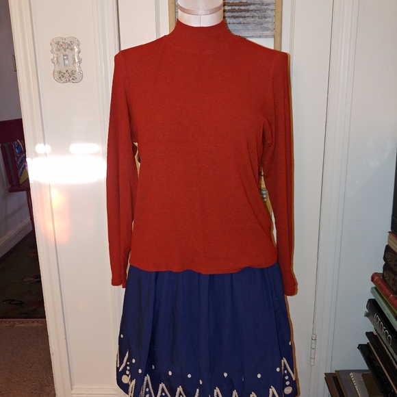 Vintage Red Top Long Sleeve Howard Wolf Shirt - Picture 3 of 8